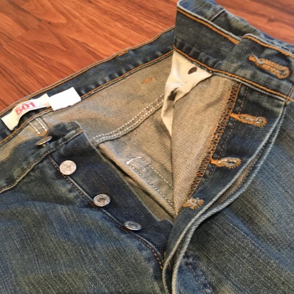 Levi's 501 XX Jeans Mens W38 x L30 Straight Leg Button Fly - Picture 3 of 12